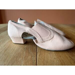 Sansha Magnifica Pink Canvas Ballet Teaching and Character Shoes 12M TE6 US 9